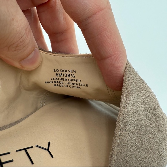 Sole Society Dolven Dune Suede Leather Back Strap Summer Sandals Brown 8 NWOT - Picture 3 of 9